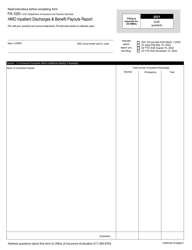 Form FIS0320 HMO Inpatient Discharges &amp; Benefit Payouts Report - Michigan