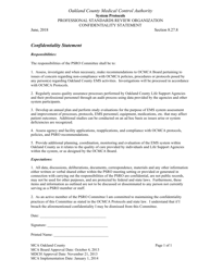 Document preview: Professional Standards Review Organization Confidentiality Statement - Oakland County, Michigan