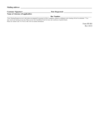 Form HF-001 Driver License Hearing Request - North Carolina, Page 2