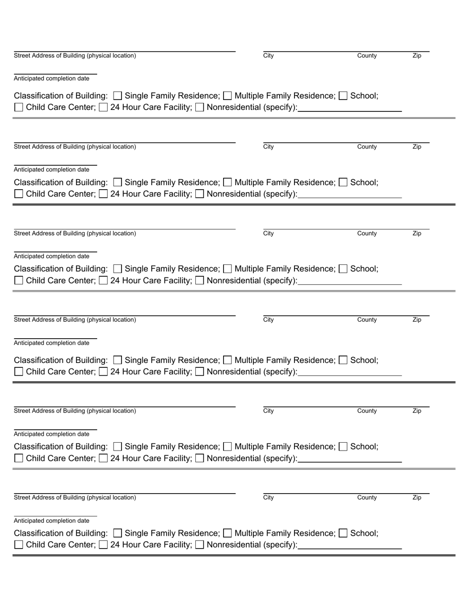 Form DH8002-DCHP Notice of in Progress Radon Mitigation System Installation - Florida, Page 2