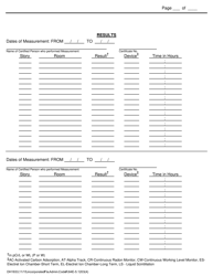 Form DH1833 Monthly Report for Certified Radon Businesses - Nonresidential Measurement Report - Florida, Page 2