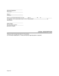 Affidavit for Land Development - Spouse &amp; Spouse Ownership - City of Orlando, Florida, Page 2