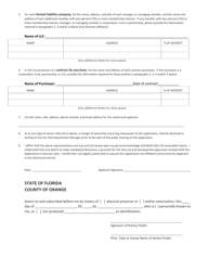 Ownership Disclosure Form for Land Development Applications - City of Orlando, Florida, Page 2