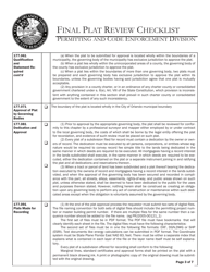Final Plat Review Checklist - City of Orlando, Florida, Page 3
