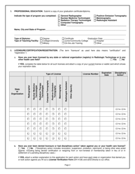 Form DH1005 Application for Radiologic Technology Certification - Florida, Page 5