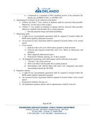 Right-Of-Way Submittal Requirements for Site Engineering - City of Orlando, Florida, Page 6