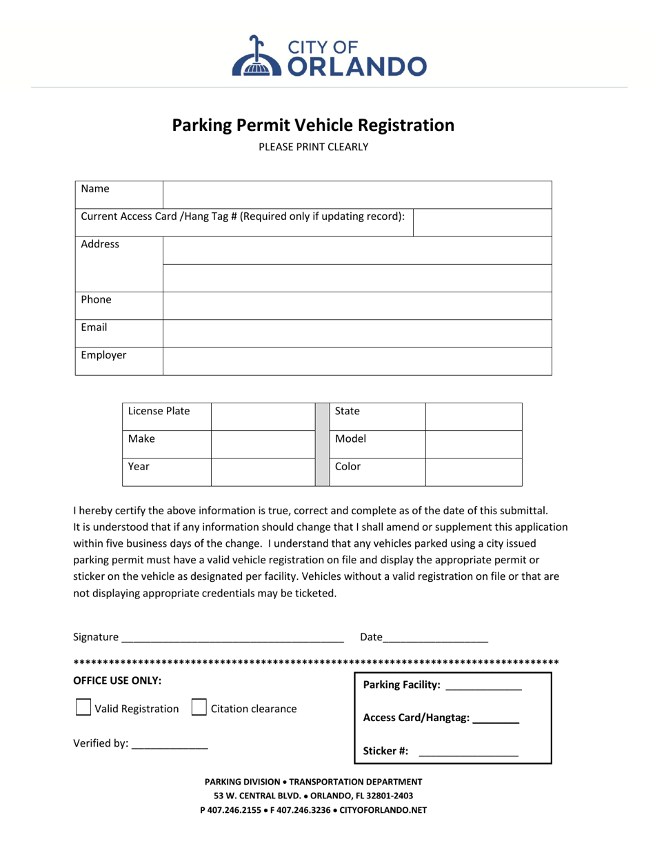 assignment of parking space florida form