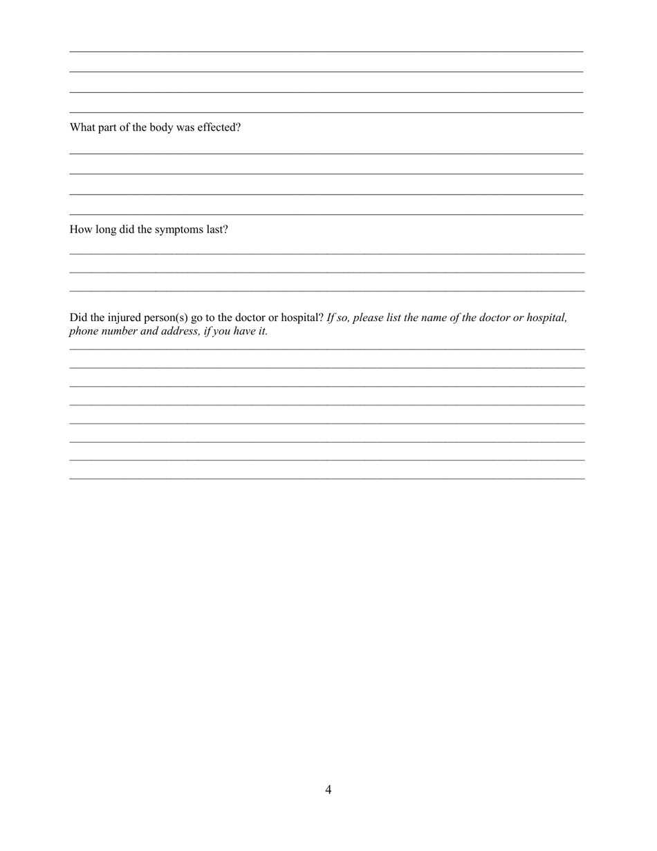 Pesticide Incident or Illness Complaint - County of Riverside, California, Page 4