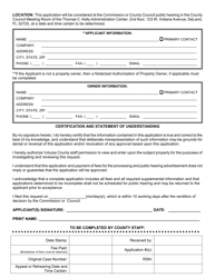 Rehearing and Appeal Application Form - Volusia County, Florida, Page 2