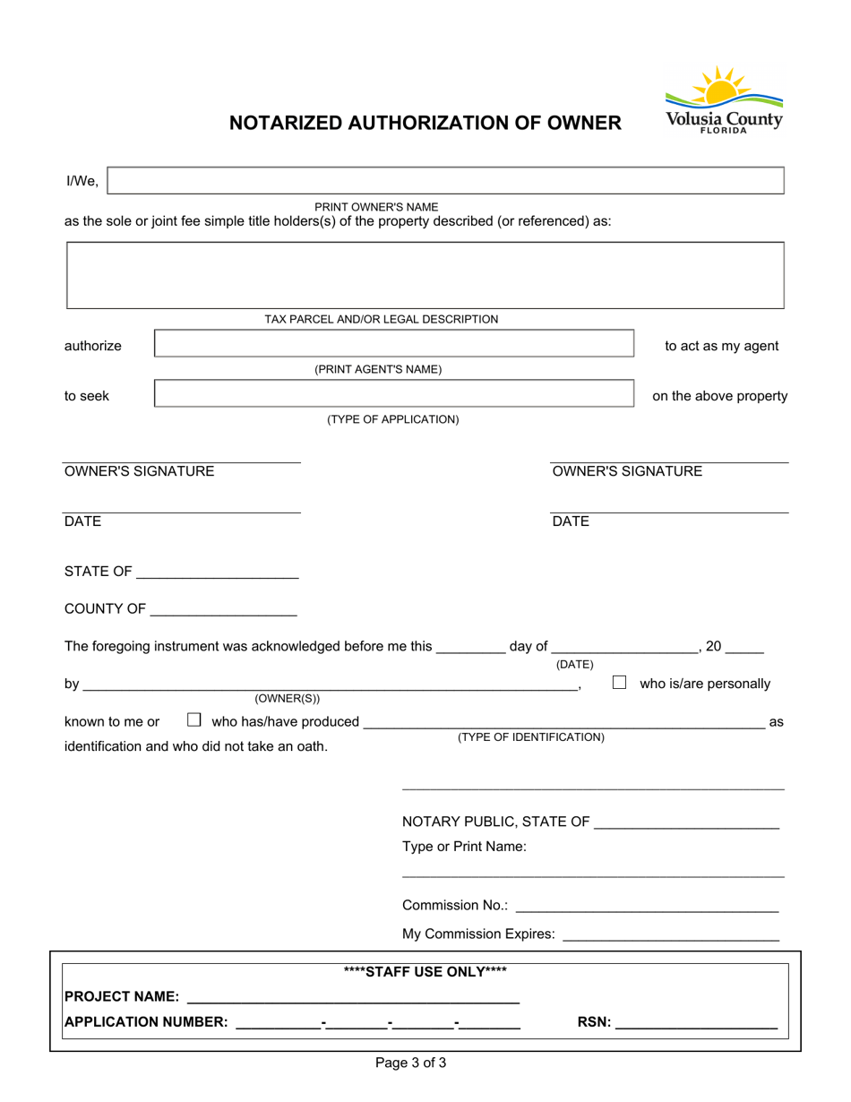 Flood Hazard Management Variance Application - County of Volusia, Florida, Page 3