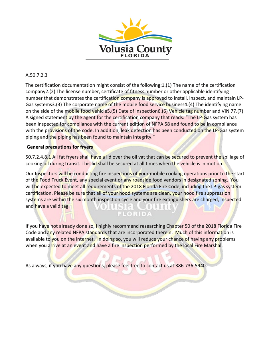 Outdoor Entertainment Event Permit Application - County of Volusia, Florida, Page 12