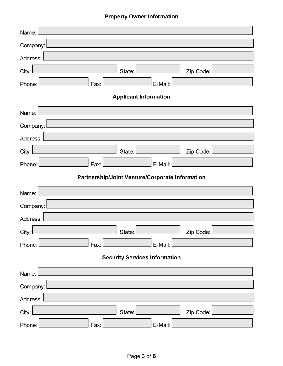 Outdoor Entertainment Event Permit Application - County of Volusia, Florida, Page 3