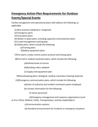 Outdoor Entertainment Event Permit Application - County of Volusia, Florida, Page 7