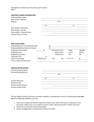 Subordination Submission Instructions and Checklist - City of San Diego, California, Page 2