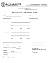 Form CL-0368-0003 Notification of Name/Address Change - Volusia County, Florida, Page 2