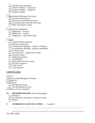 Form 1.997 (CL-0891-2201) Civil Cover Sheet - Volusia County, Florida, Page 2