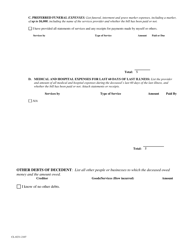 Form CL-0231-2107 Disposition of Personal Property Without Administration Verified Statement - Volusia County, Florida, Page 3