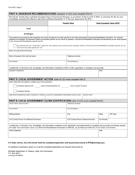 Form 4507 Application for Commercial Rehabilitation Exemption Certificate - Michigan, Page 2