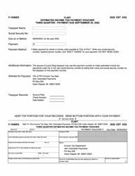 Form F-1040ES Estimated Income Tax Payment Voucher - City of Flint, Michigan, Page 5