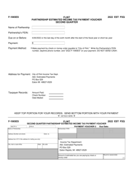 Form F-1065ES Partnership Estimated Income Tax Payment Voucher - City of Flint, Michigan, Page 4