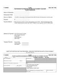 Form F-1065ES Partnership Estimated Income Tax Payment Voucher - City of Flint, Michigan, Page 6