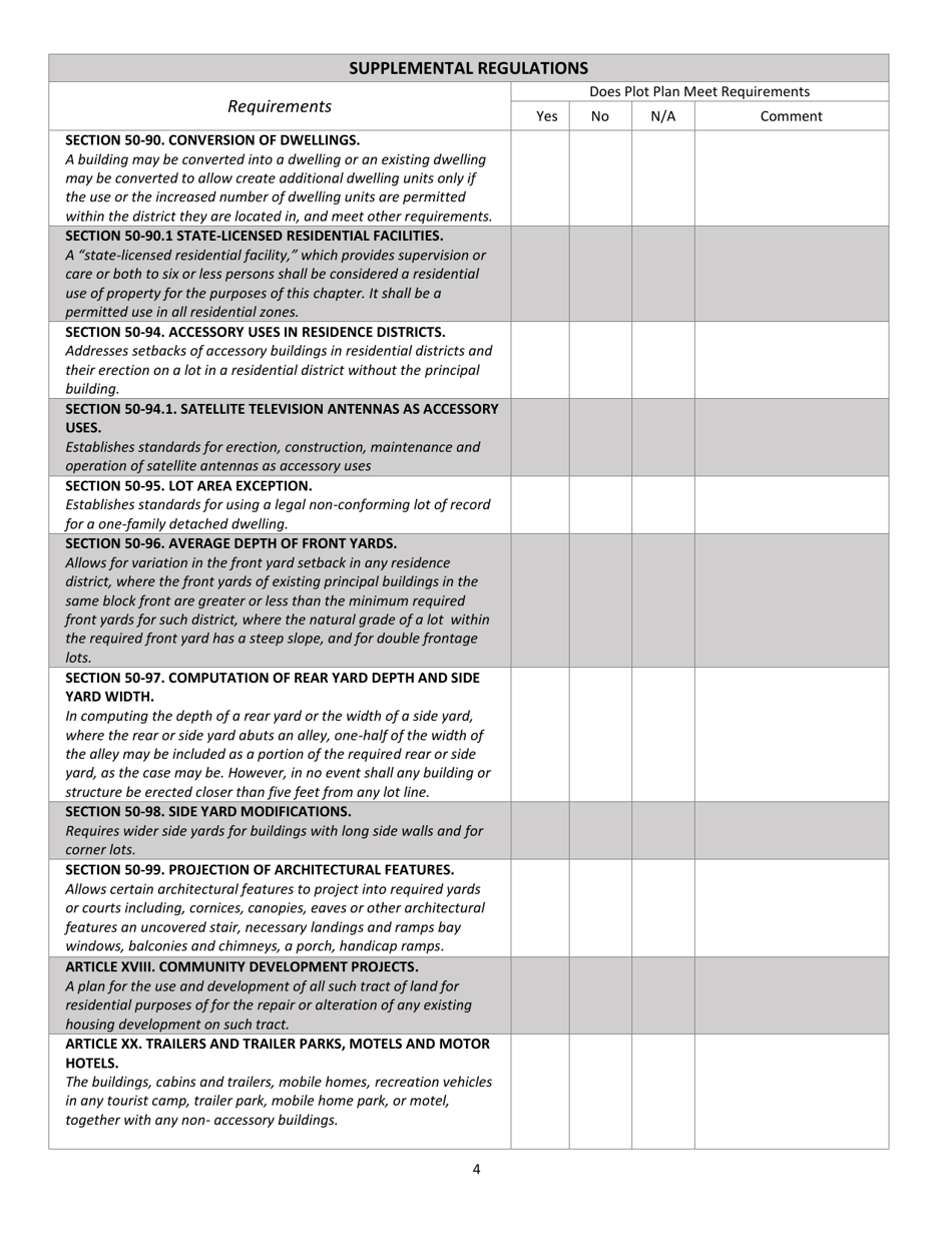 Certificate of Zoning Compliance Application - City of Flint, Michigan, Page 5