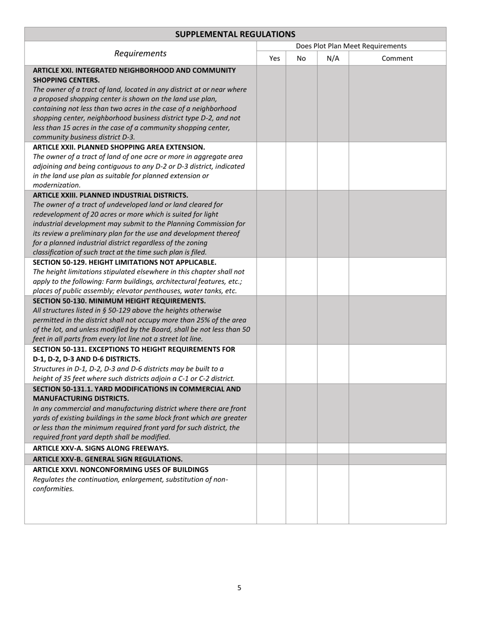 Certificate of Zoning Compliance Application - City of Flint, Michigan, Page 6