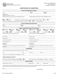 Document preview: Certificate of Adoption - Jackson County, Illinois