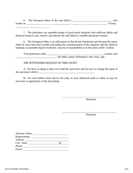 Petition for Adoption - Adopting From Unmarried Parents - Jackson County, Illinois, Page 2