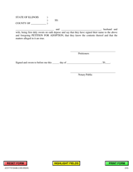 Petition for Adoption - Adopting From Unmarried Parents - Jackson County, Illinois, Page 3