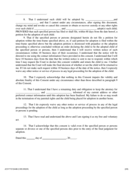 Final and Irrevocable Consent to Adoption by a Specified Person or Persons - Jackson County, Illinois, Page 2