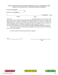 Final and Irrevocable Consent to Adoption by a Specified Person or Persons - Jackson County, Illinois, Page 6
