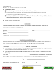 Response to Petition for Allocation of Parental Responsibilities of Minor Child(Ren) - Jackson County, Illinois, Page 2