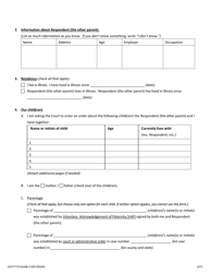 Petition for Allocation of Parental Responsibilities of Minor Child(Ren) - Jackson County, Illinois, Page 2