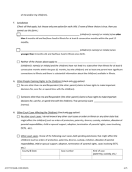 Petition for Allocation of Parental Responsibilities of Minor Child(Ren) - Jackson County, Illinois, Page 4