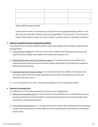Petition for Allocation of Parental Responsibilities of Minor Child(Ren) - Jackson County, Illinois, Page 5