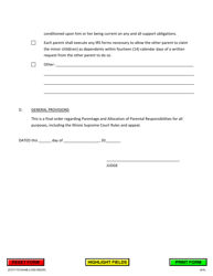 Parentage and Allocation of Parental Responsibilities Order - Jackson County, Illinois, Page 4