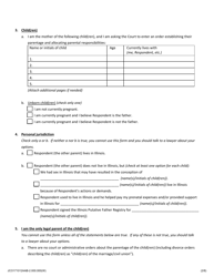Mother&#039;s Petition to Establish Parentage and Allocate Parental Responsibilities of Minor Child(Ren) - Jackson County, Illinois, Page 2