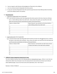 Mother&#039;s Petition to Establish Parentage and Allocate Parental Responsibilities of Minor Child(Ren) - Jackson County, Illinois, Page 3