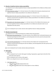 Mother&#039;s Petition to Establish Parentage and Allocate Parental Responsibilities of Minor Child(Ren) - Jackson County, Illinois, Page 6