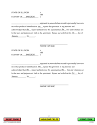 Agreed Allocation of Parental Responsibilities (No Support) - Jackson County, Illinois, Page 12