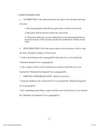 Agreed Allocation of Parental Responsibilities With Support - Jackson County, Illinois, Page 11