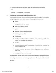 Agreed Allocation of Parental Responsibilities - Proposed by One Party - Jackson County, Illinois, Page 2