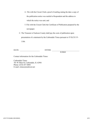 Order Regarding Publication Notice - Jackson County, Illinois, Page 2