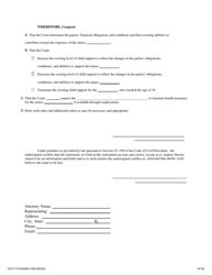 Petition for Modification of Child Support - Jackson County, Illinois, Page 2