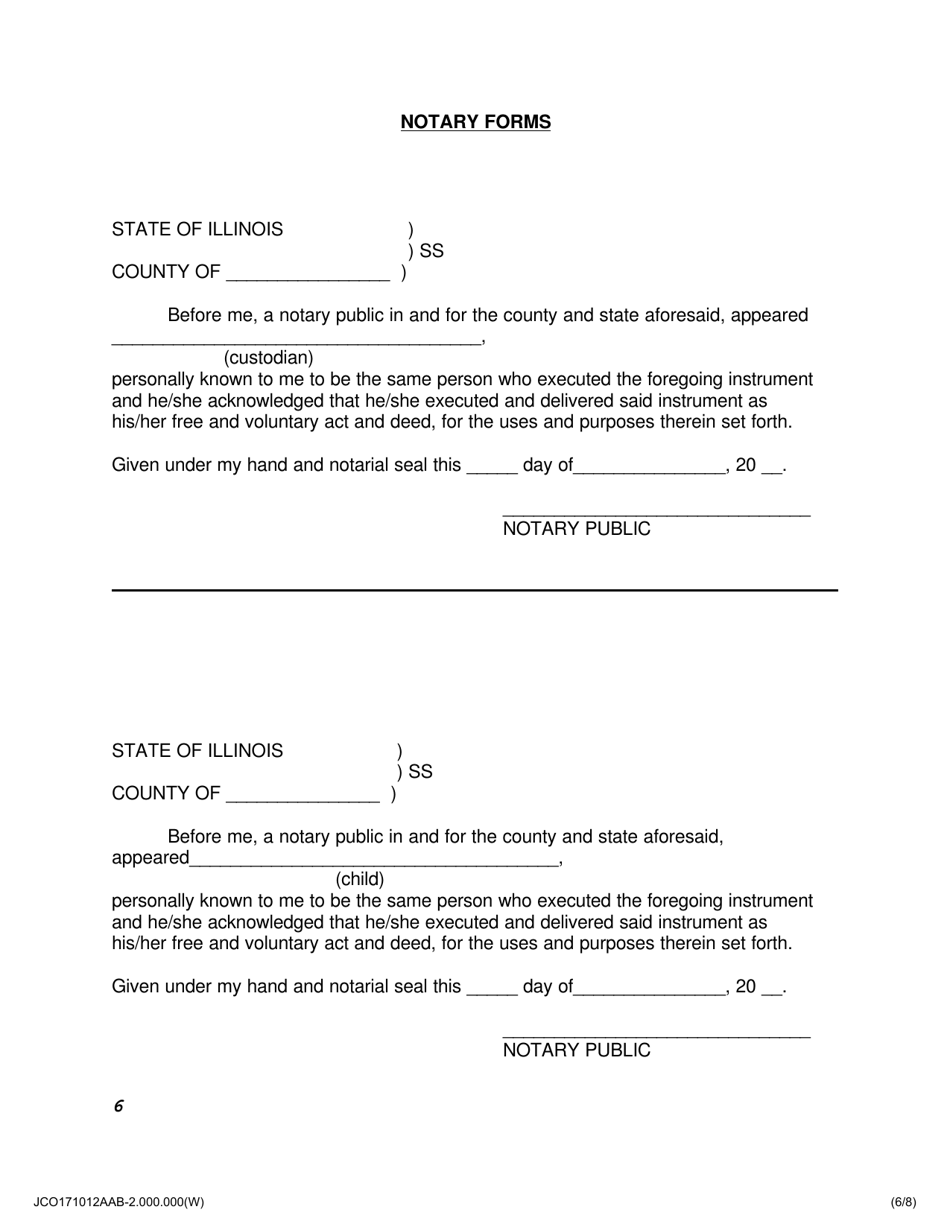 Affidavit for Enrollment of Child Whose Parent(S) Reside(S) Outside the District - Jackson County, Illinois, Page 6