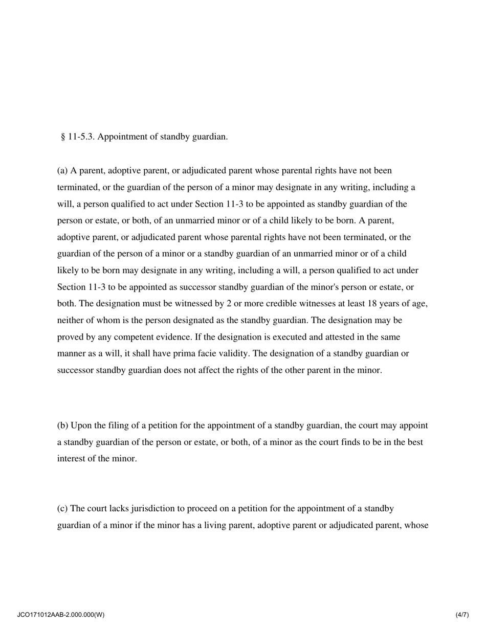 Designation of Standby Guardian - Jackson County, Illinois, Page 4