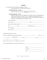 Summons - Civil No Contact - Jackson County, Illinois, Page 2