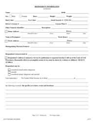 Verified Petition for Civil No Contact Order (Sexual Conduct and/or Penetration) - Jackson County, Illinois, Page 2