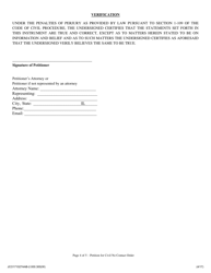 Verified Petition for Civil No Contact Order (Sexual Conduct and/or Penetration) - Jackson County, Illinois, Page 4